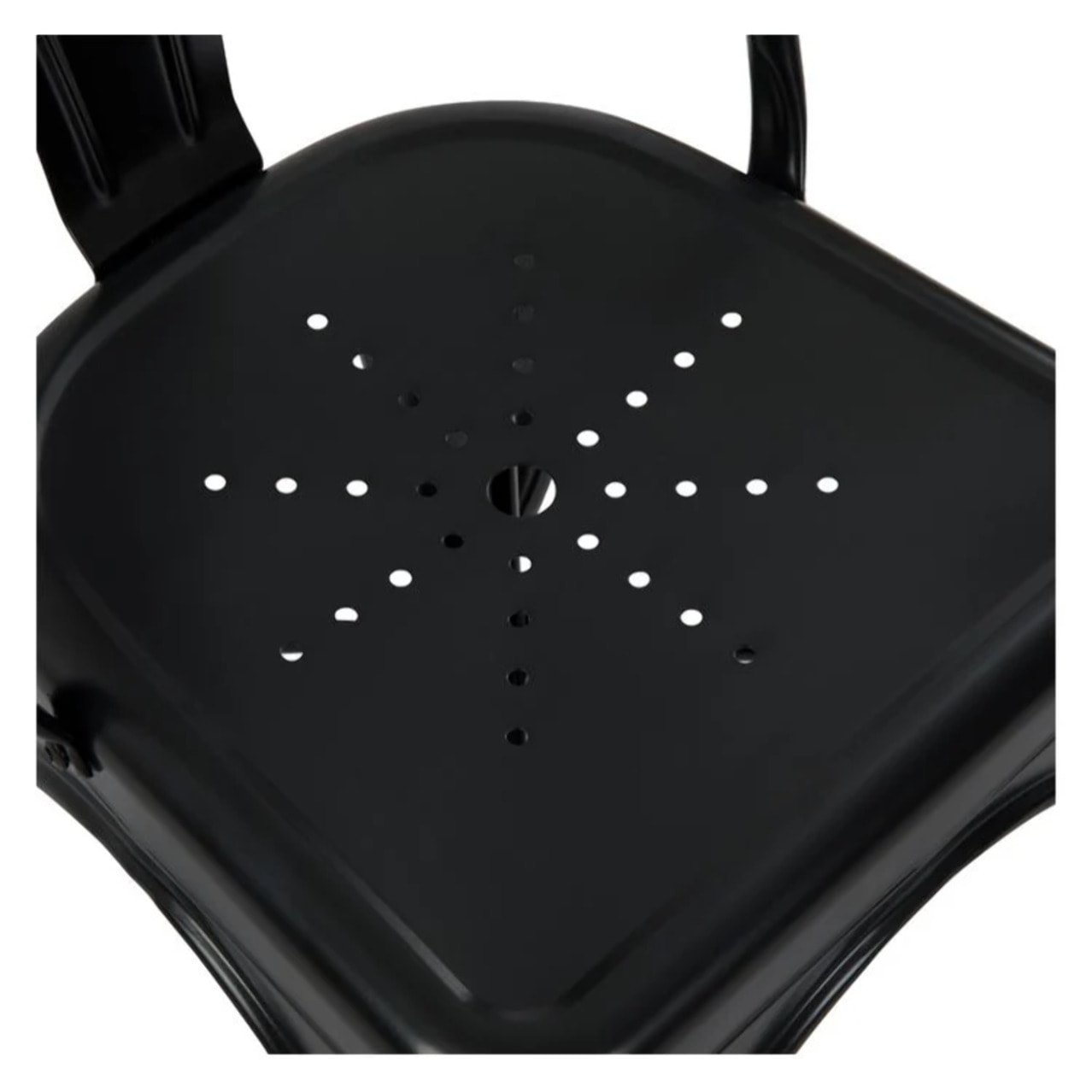 Lot de 2 chaises en métal noir mat - Indus