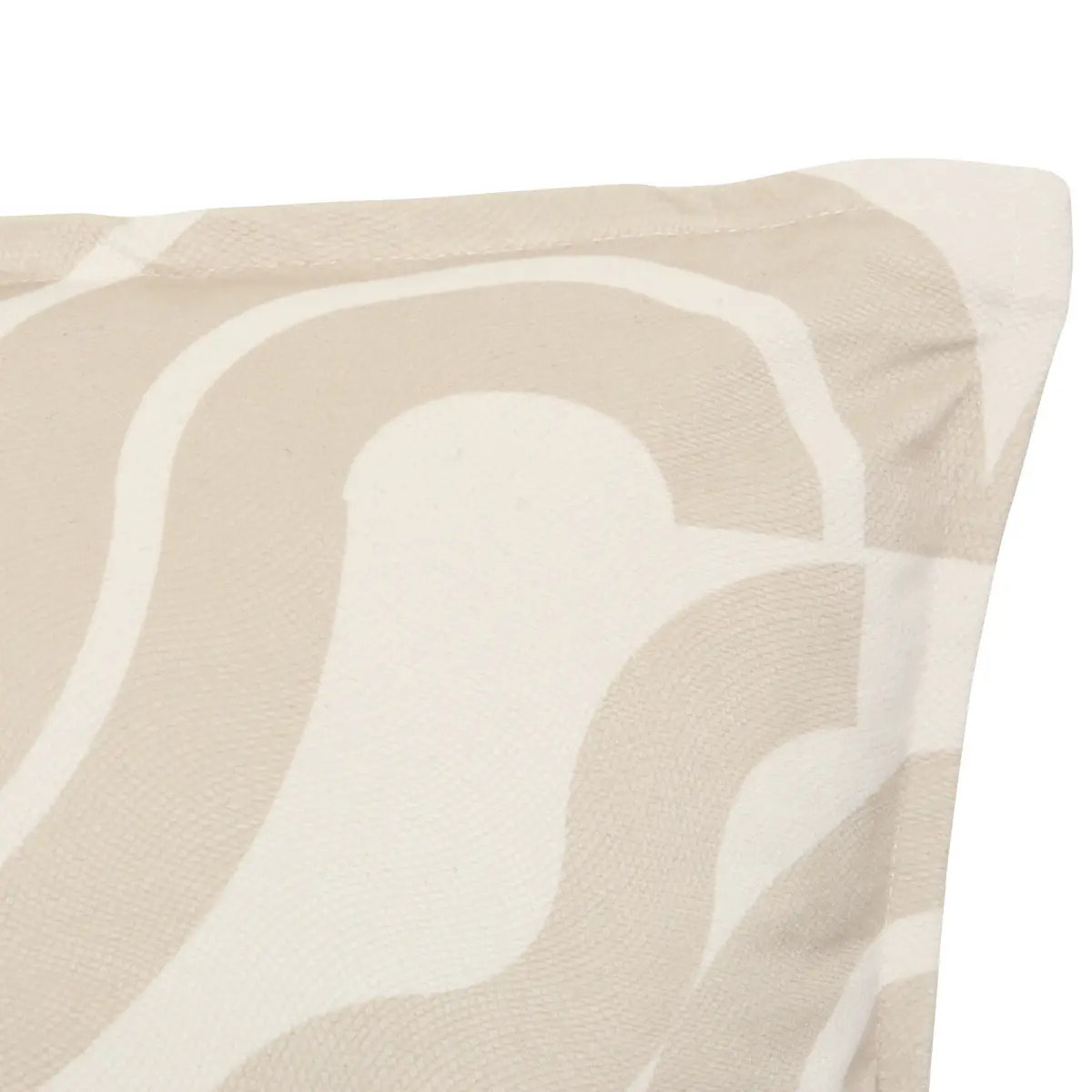 Coussin Lilou carré 45x45cm imprimé ivoire