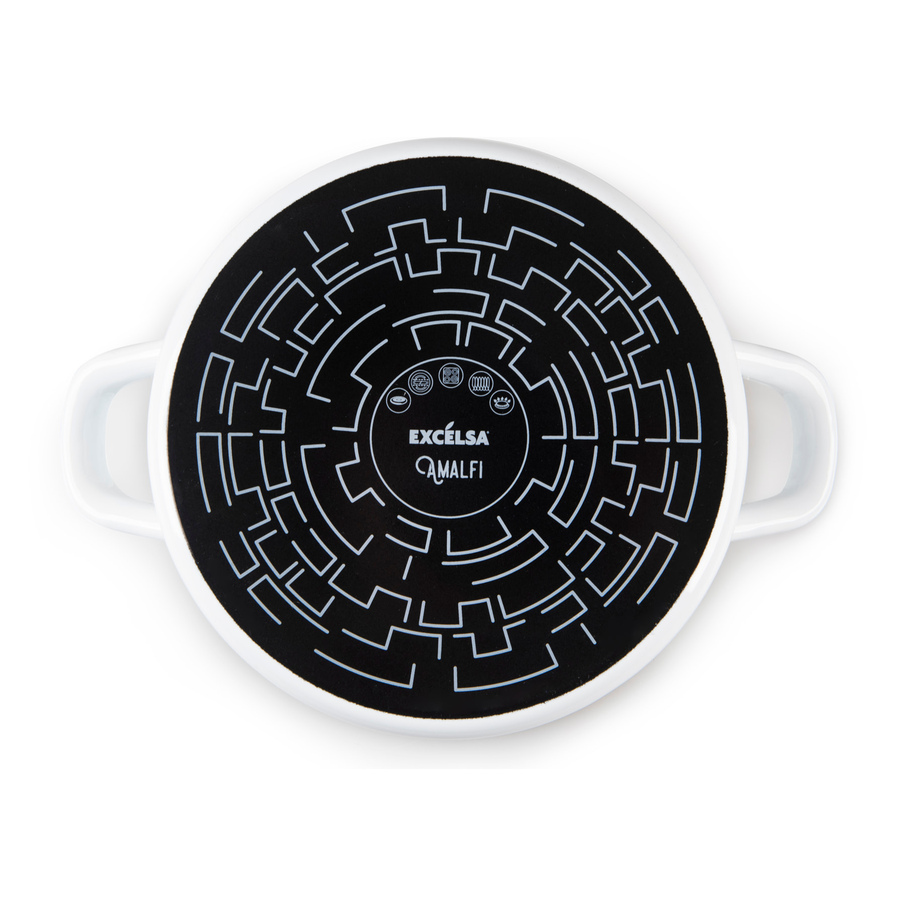 Batterie 7 pièces Excelsa – Amalfi, Acier émaillé Multicolore