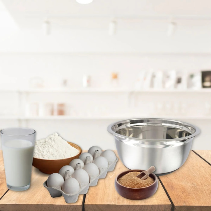 Bol à mixer en inox 24 cm de diamètre Fackelmann Basic