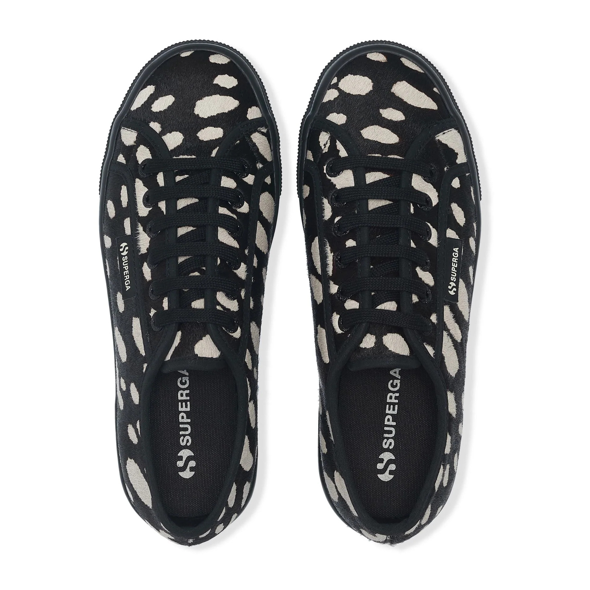 Scarpe Da Donna Superga Nero 2790 Dk Dalmatian Calf Hair