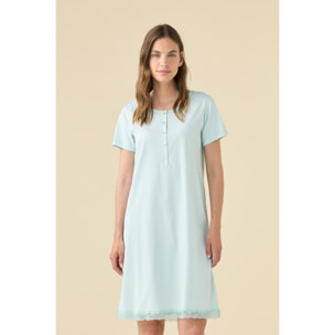 Camicia da notte donna estiva in cotone articolo essential. Noidinotte