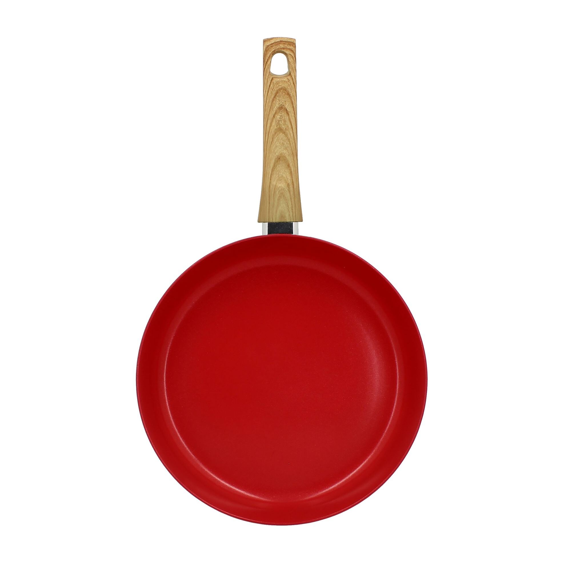 Poêle 28cm avec revêtement céramique rouge - tous feux COLORAMA
