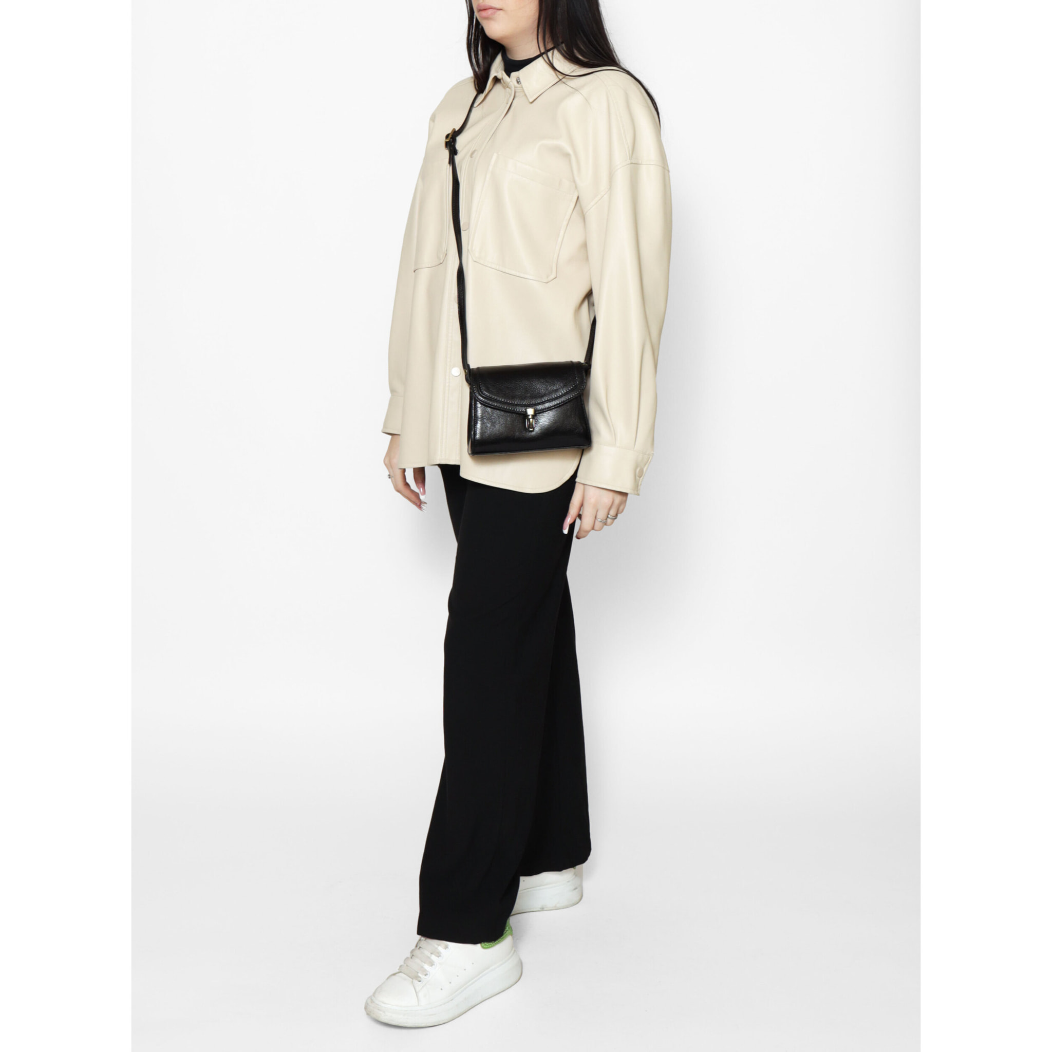 Borsa a tracolla Faye da donna In Vera pelle Made in Italy 18x13x5 cm