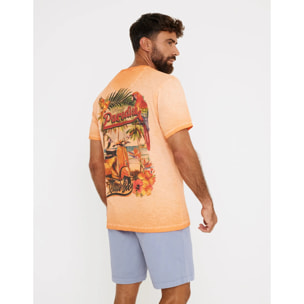 Camiseta Manga Corta Naranja - Vespa