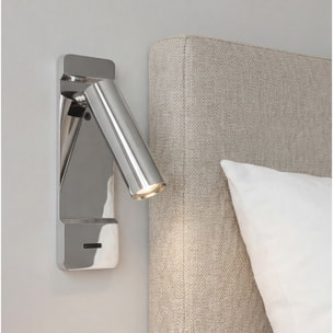 LEDS C4 Luz De Lectura Lire Switch LED 2.2W 2700K Cromo 125Lm