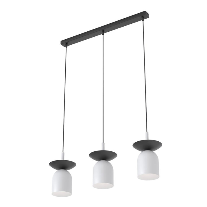 Lampada a sospensione EGO in acciaio grigio