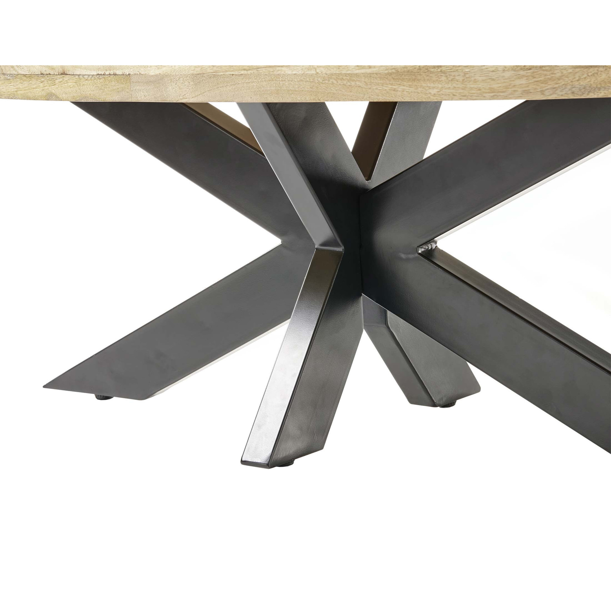 Manzanilla - table basse - bois massif et noir - 120 cm - Bois