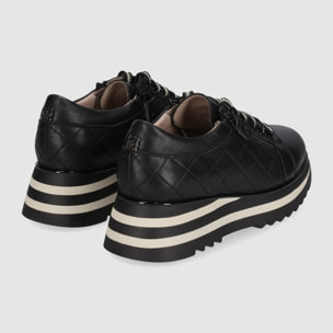 Deportivos de Piel - Negro - Tacón: 5 cm