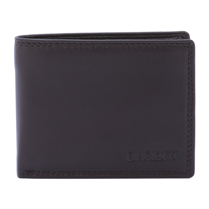 Portafoglio  da uomo In Vera pelle Made in Italy 8,5x11x2,5 cm