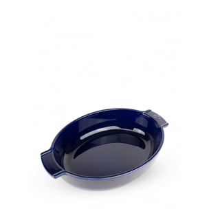 Plat four céramique ovale bleu profond 31 cm - 10 1/2“ Appolia