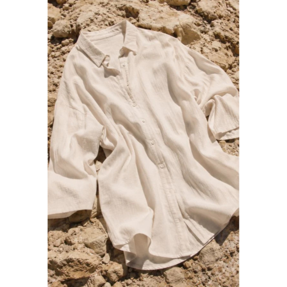 T-shirt a maniche lunghe Marrone