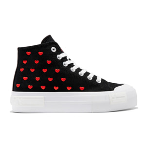 Zapatillas Altas Mujer One Way High From Heart Negro D.Franklin