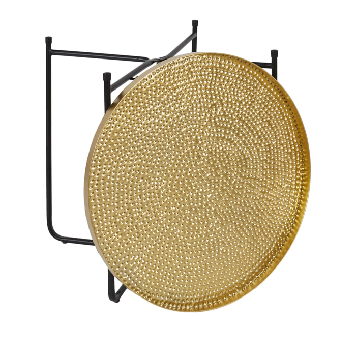 Table D Appoint Metal Martele Alia D50cm