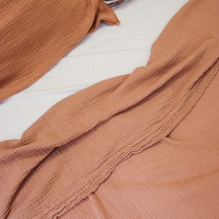Drap plat en gaze de coton, SIMPLEMENT GAUFRÉ