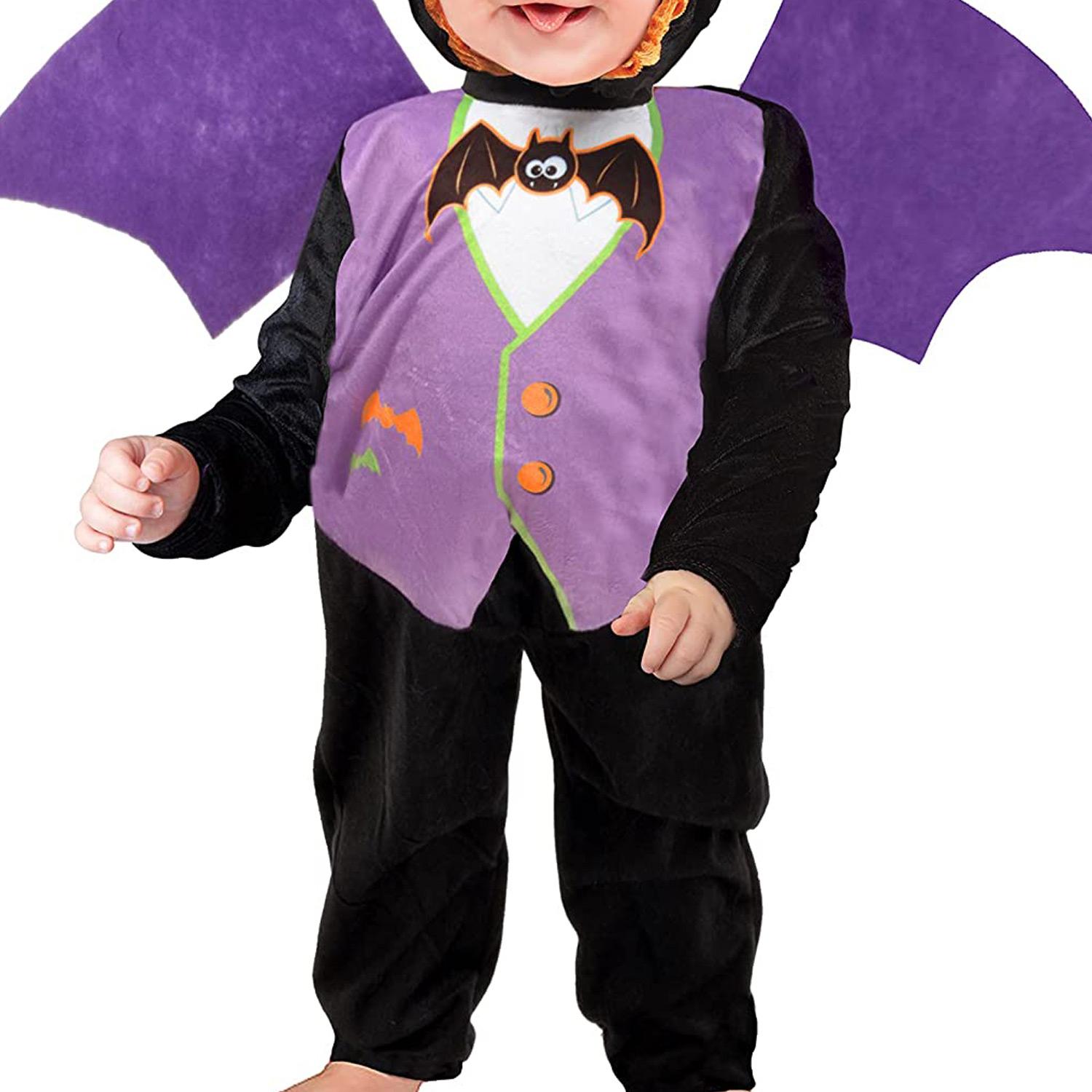 Costume Travestimento Halloween Carnevale Pipistrellino Tutina Baby Bambino Ciao