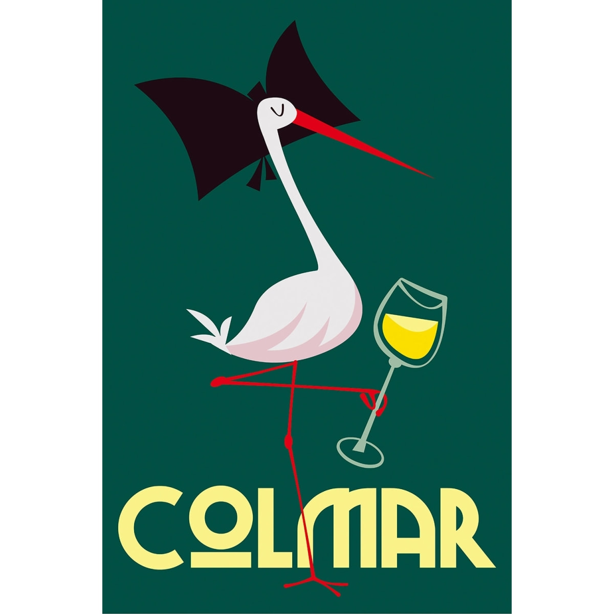 Tableau cigogne de colmar Toile imprimée