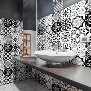 Stickers muraux - Sticker Mural Carrelage adhésif Cuisine Salle de Bain - 9 STICKERS CARRELAGES AZULEJOS ALEXIA