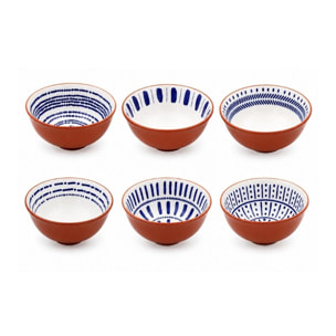 Lot de 6 petits bols, SANTORIN