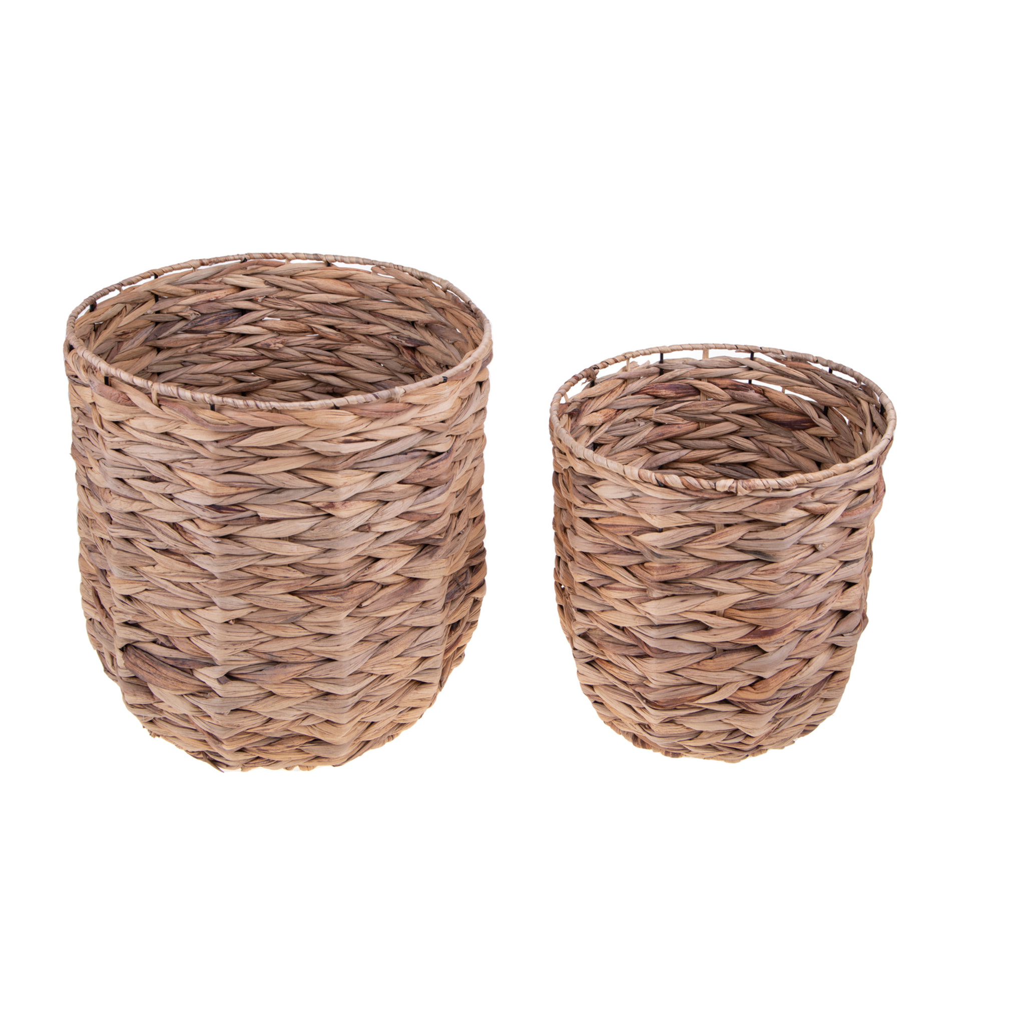 Set di 2 Cachepot - Pezzi 1 - Colore Naturale - 33x32Hx33cm - Bianchi Dino