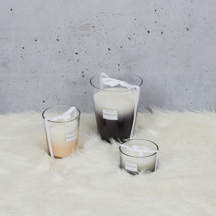 Bougie Parfumee Vase Beige Harmony H23cm