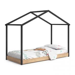 Cama cabaña Hyte Antracita - Pino