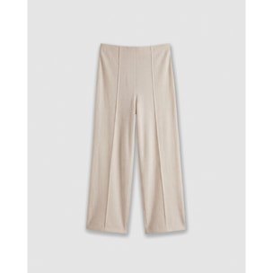 Set chaqueta pantalón angorina beige