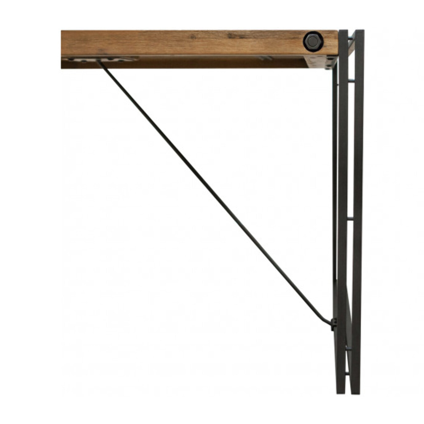 Table repas en bois et métal design industriel L200cm - ATELIER