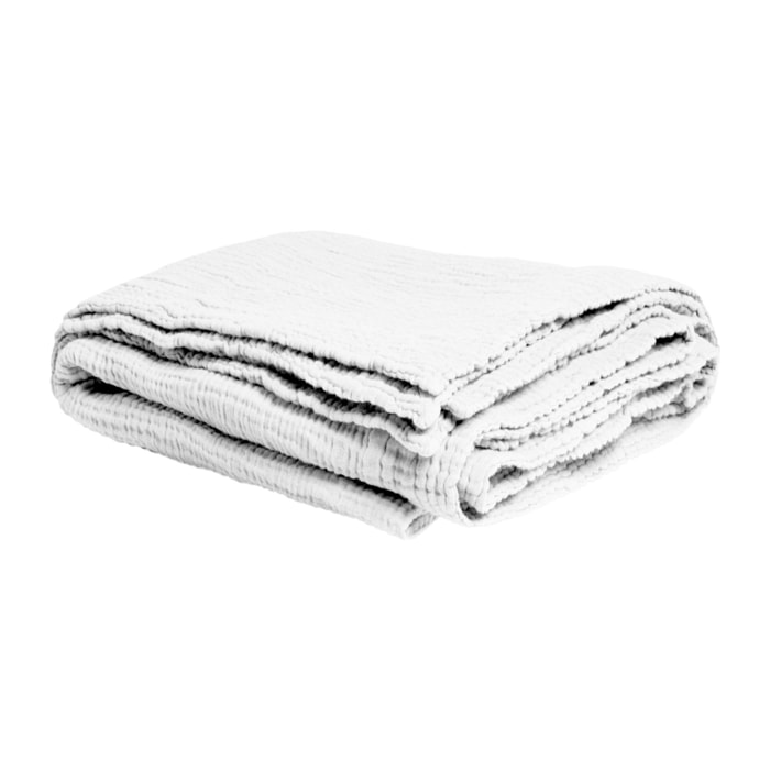 Plaid en gaze de coton, SIMPLEMENT GAUFRÉ