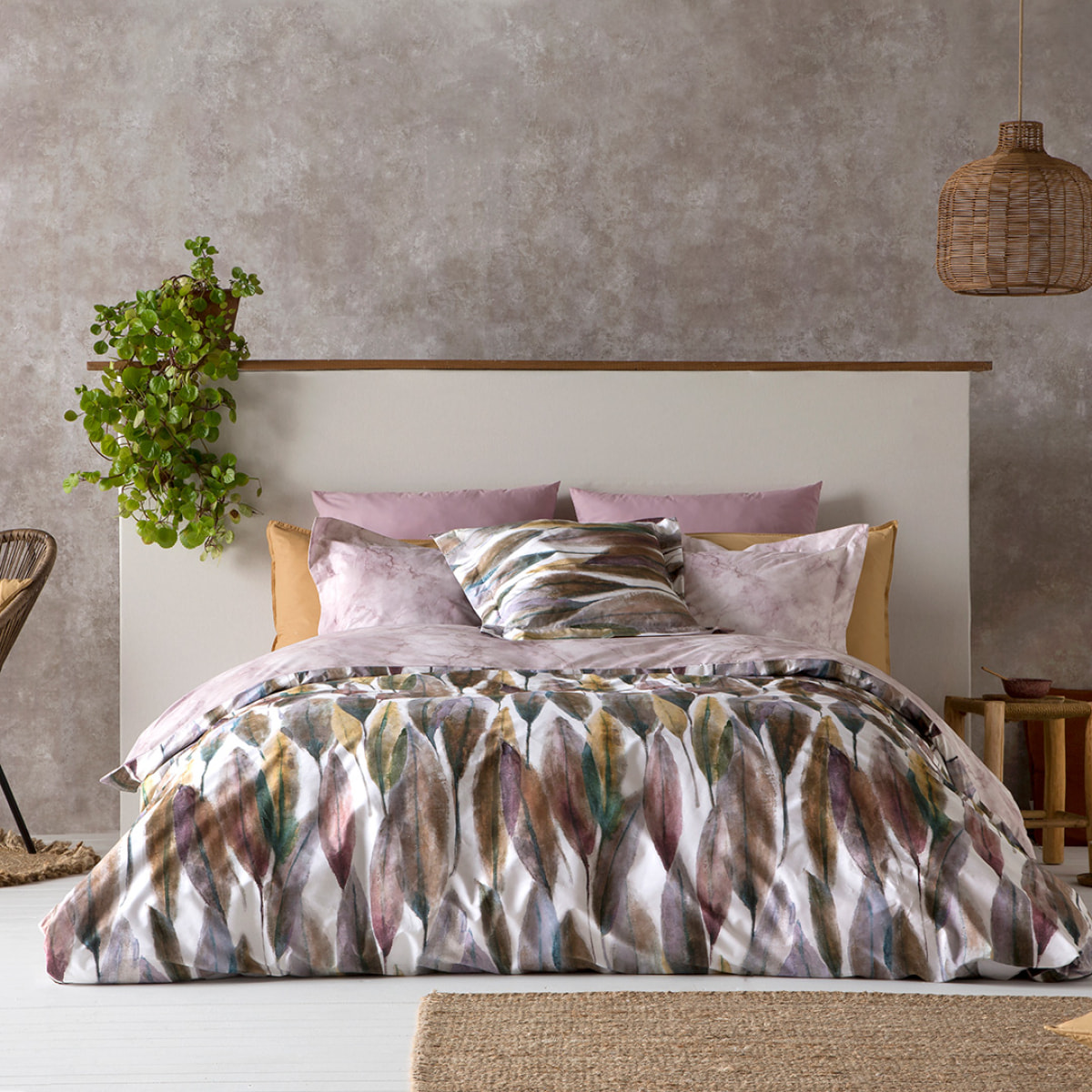 Housse de couette réversible NEITen coton percale - multicolore - vendue seule