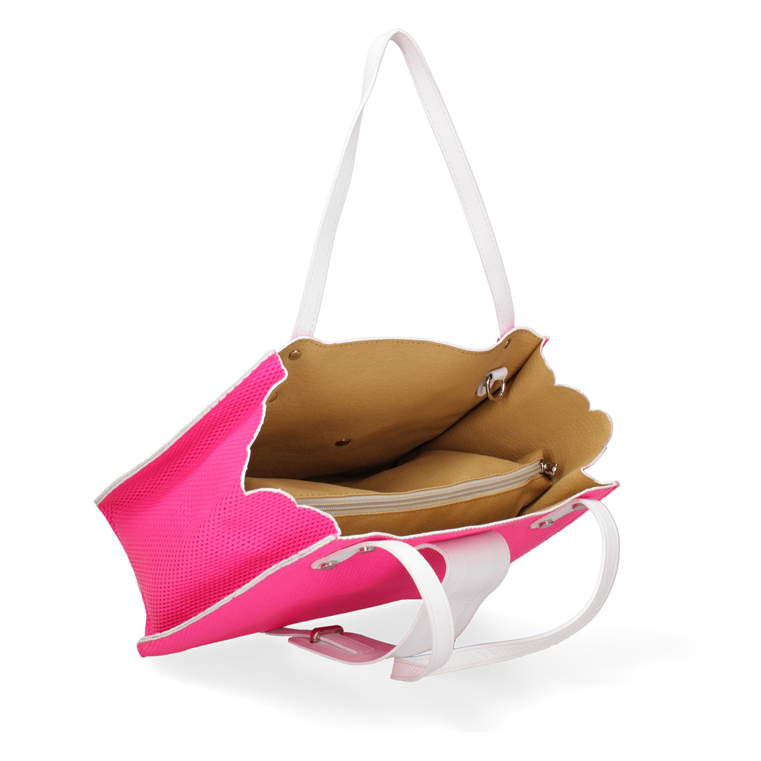 Borsa a spalla da donna - Modello Palermo - Vera pelle - 32.0 x 26.0 x 13.0 cm
