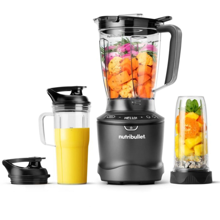 Blender NUTRIBULLET SmartSense NBF550DG - Programmes Auto - Bol Tritan 1.8L