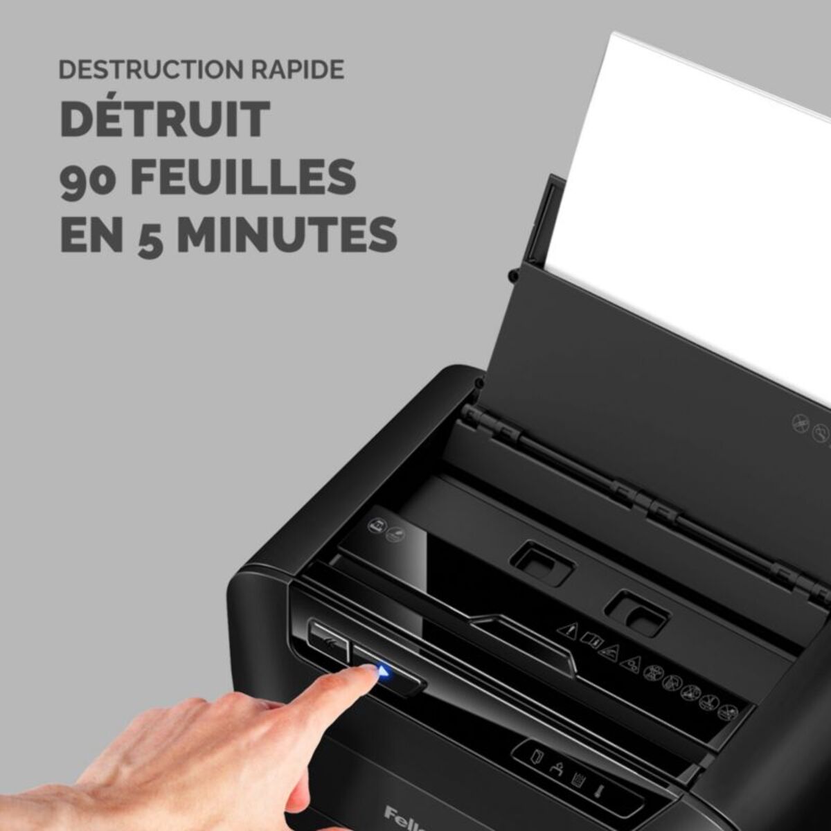 Destructeur FELLOWES 90M Automax 90 Feuilles Coupe Mini