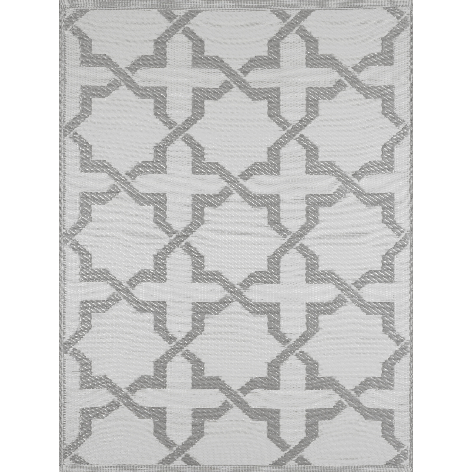 Scoobi - tapis d'exterieur gris motif contemporain