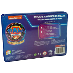 Estuche Artistico 25 piezas Patrulla Canina