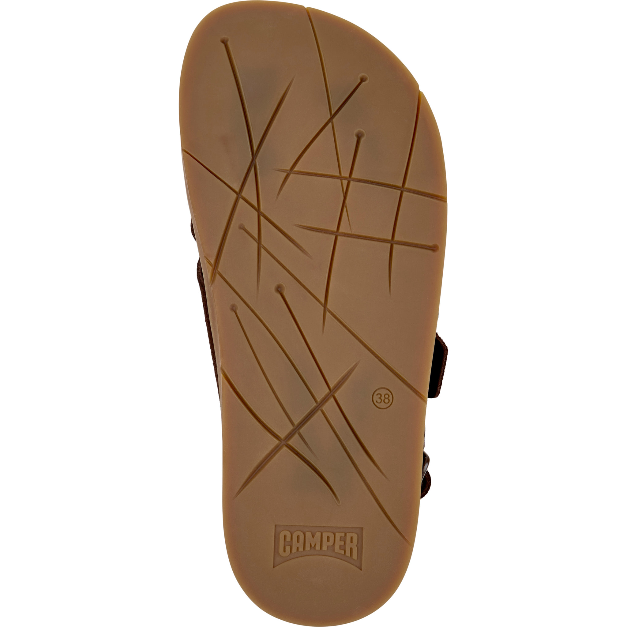 Sandali - CAMPER Lluc Sandal - Marrone - Pelle scamosciata