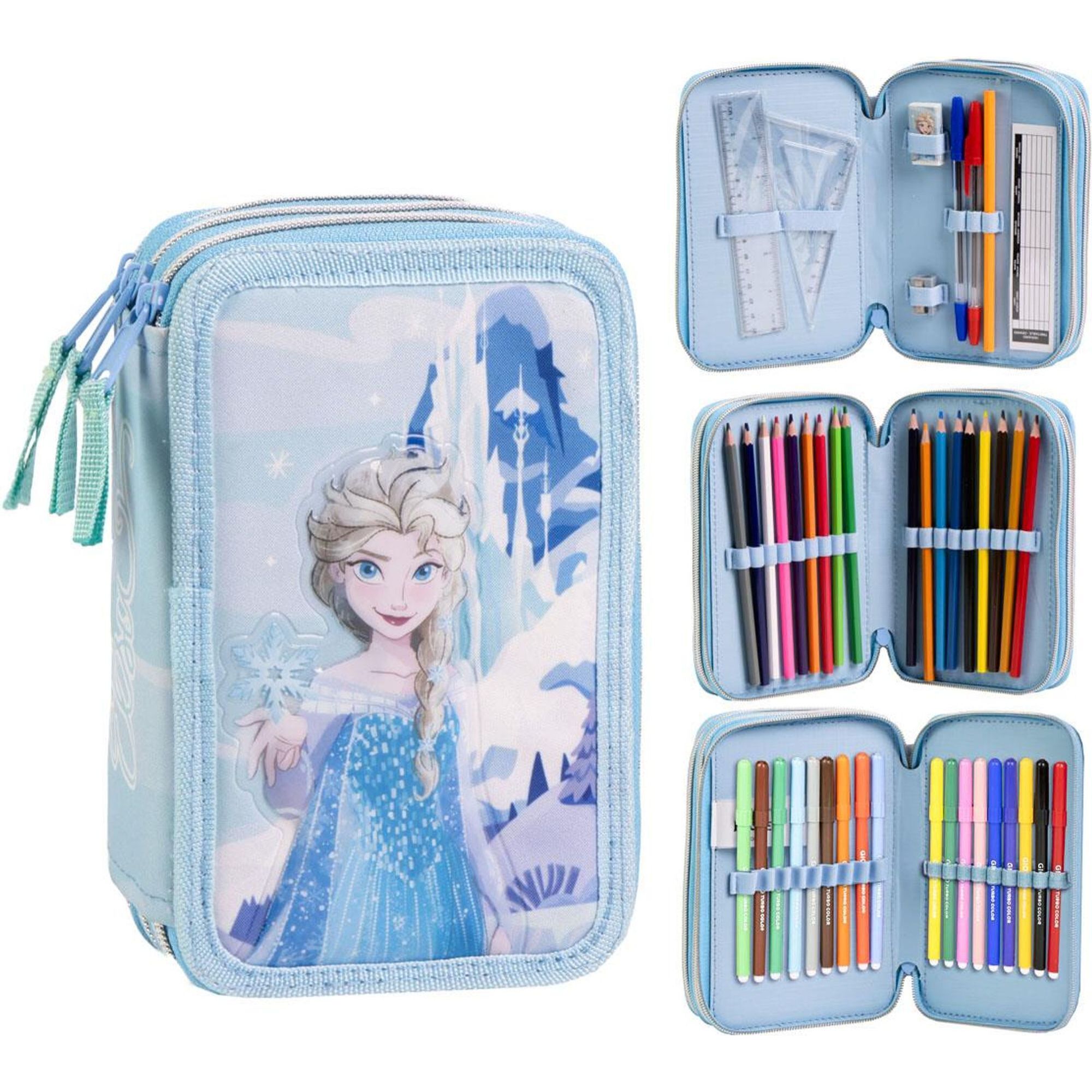 Plumier Con Accesorios Giotto Frozen