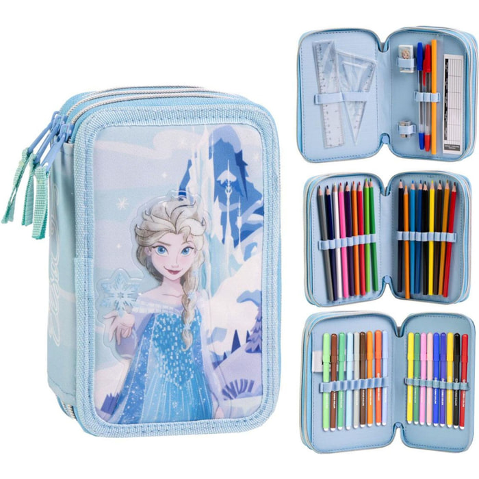 Plumier Con Accesorios Giotto Frozen