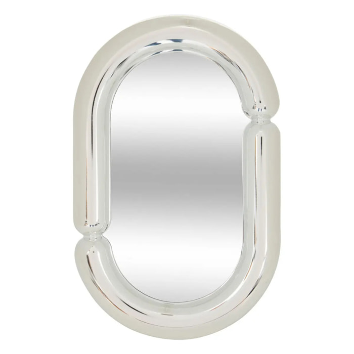 Miroir à poser Sky H.30cm plastique argent