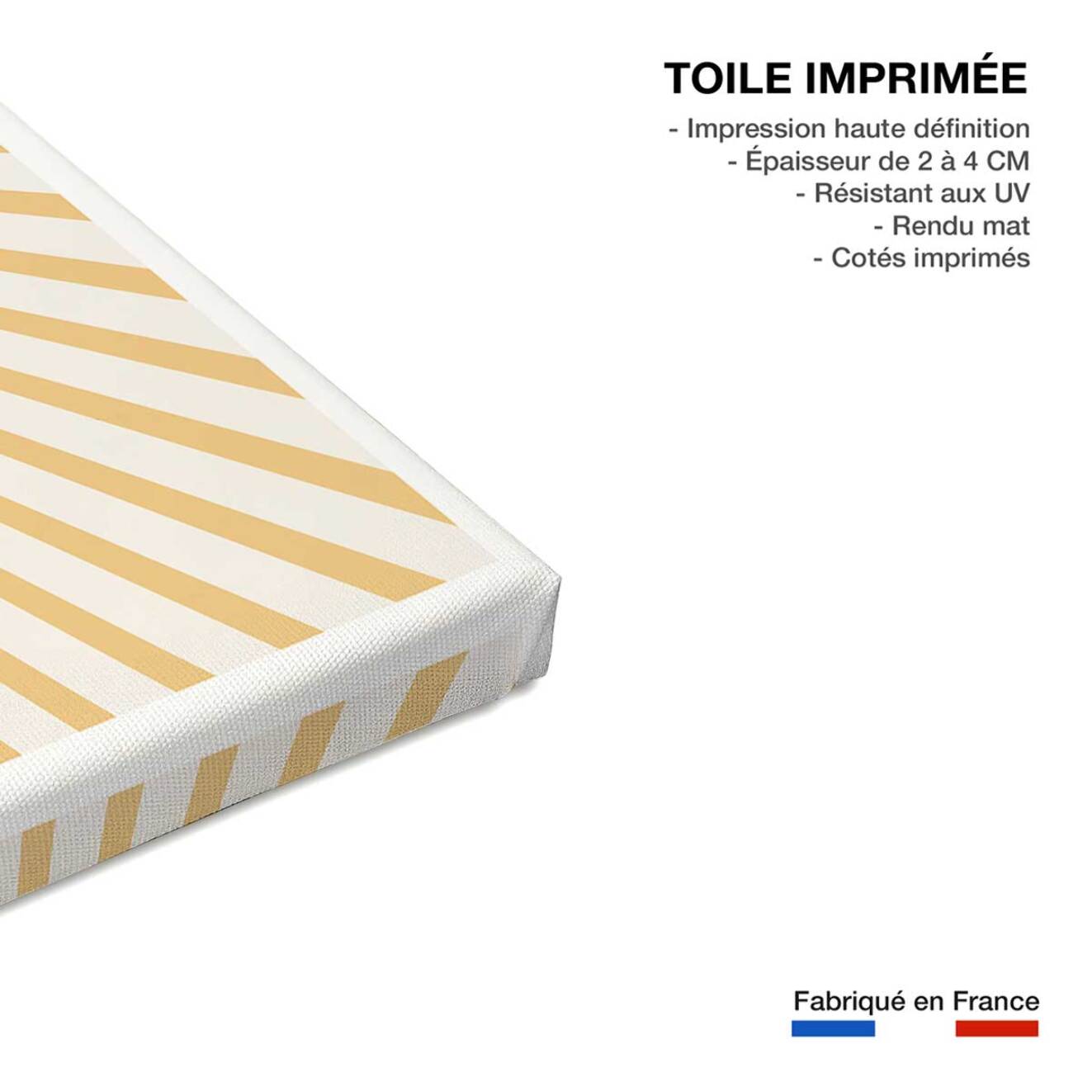 Tableau abstraite boho sun  Toile imprimée