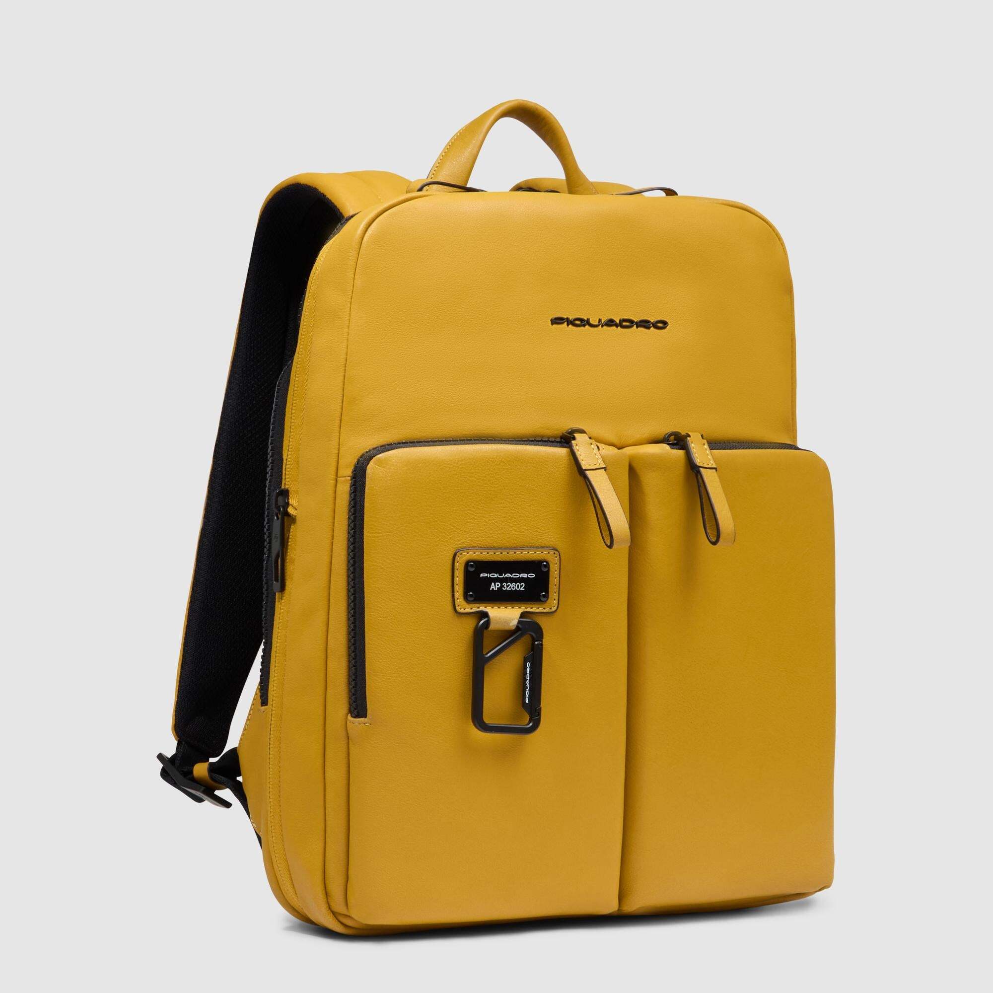 Piquadro Zaino uomo sottile porta pc 14", espandibile