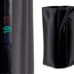 DAM COPERCHIO REFRIGERATORE PER VINO CON TERMOMETRO 35,5x17,3x0,2 Cm. Colore nero