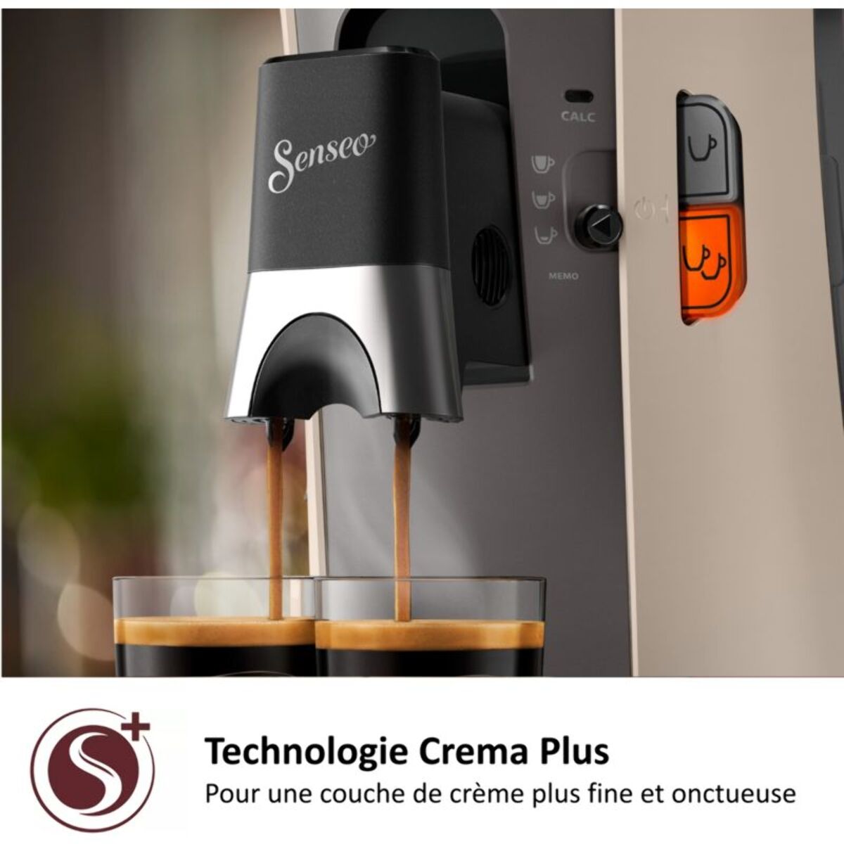 Cafetière à dosettes PHILIPS CSA240/31 senseo select nougat