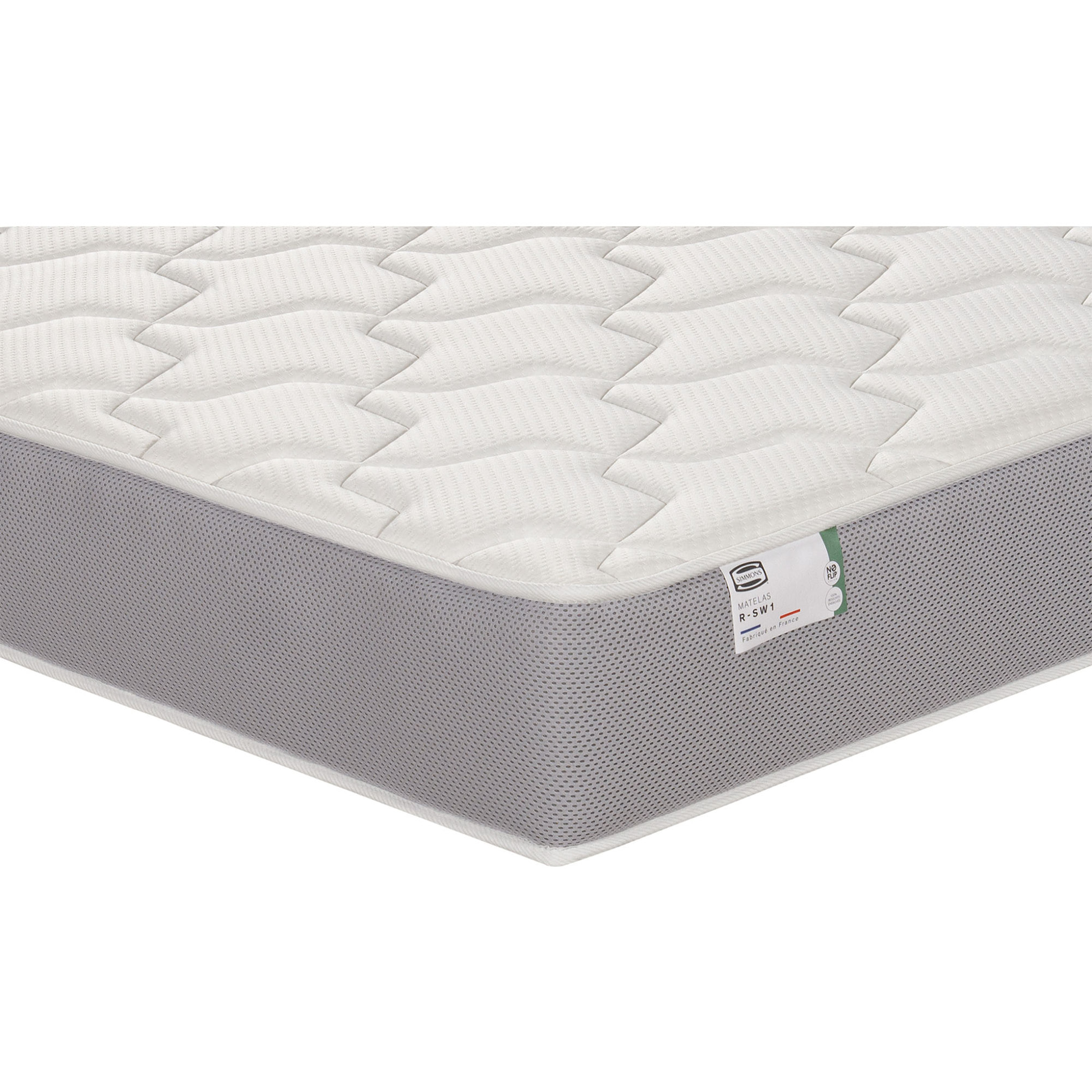 Ensemble L&rsquo,OPTIMAL matelas H22 ressort ensachés, ferme, 2 sommiers