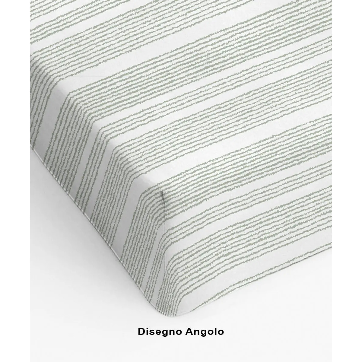 Lenzuolo Inferiore Angolare PRIMAVERA ROSA 100% Cotone e Made in Italy a righe