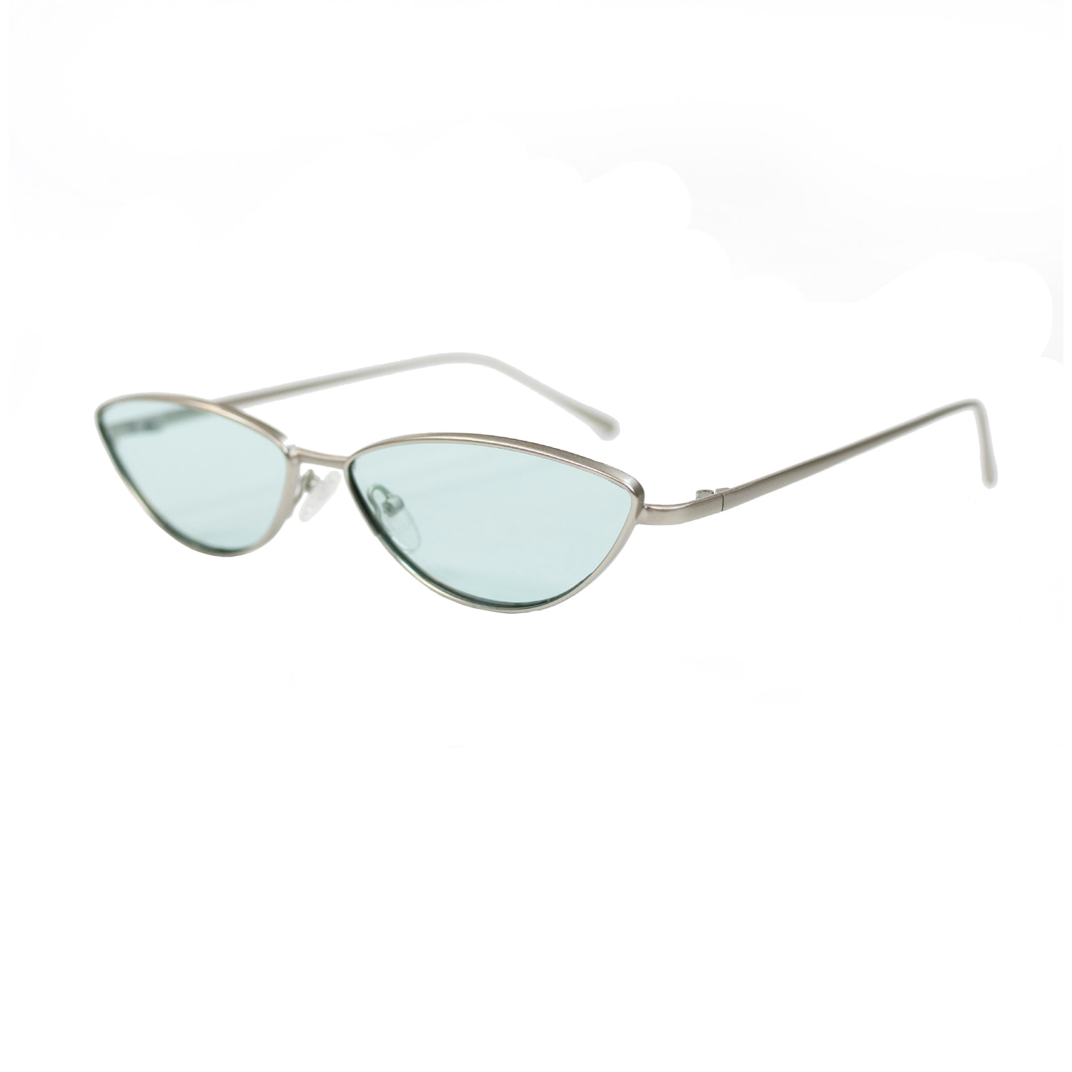 Gafas de sol OCEAN LIVERPOOL - Plateado mate / Transparente color menta