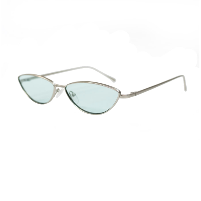 Gafas de sol OCEAN LIVERPOOL - Plateado mate / Transparente color menta