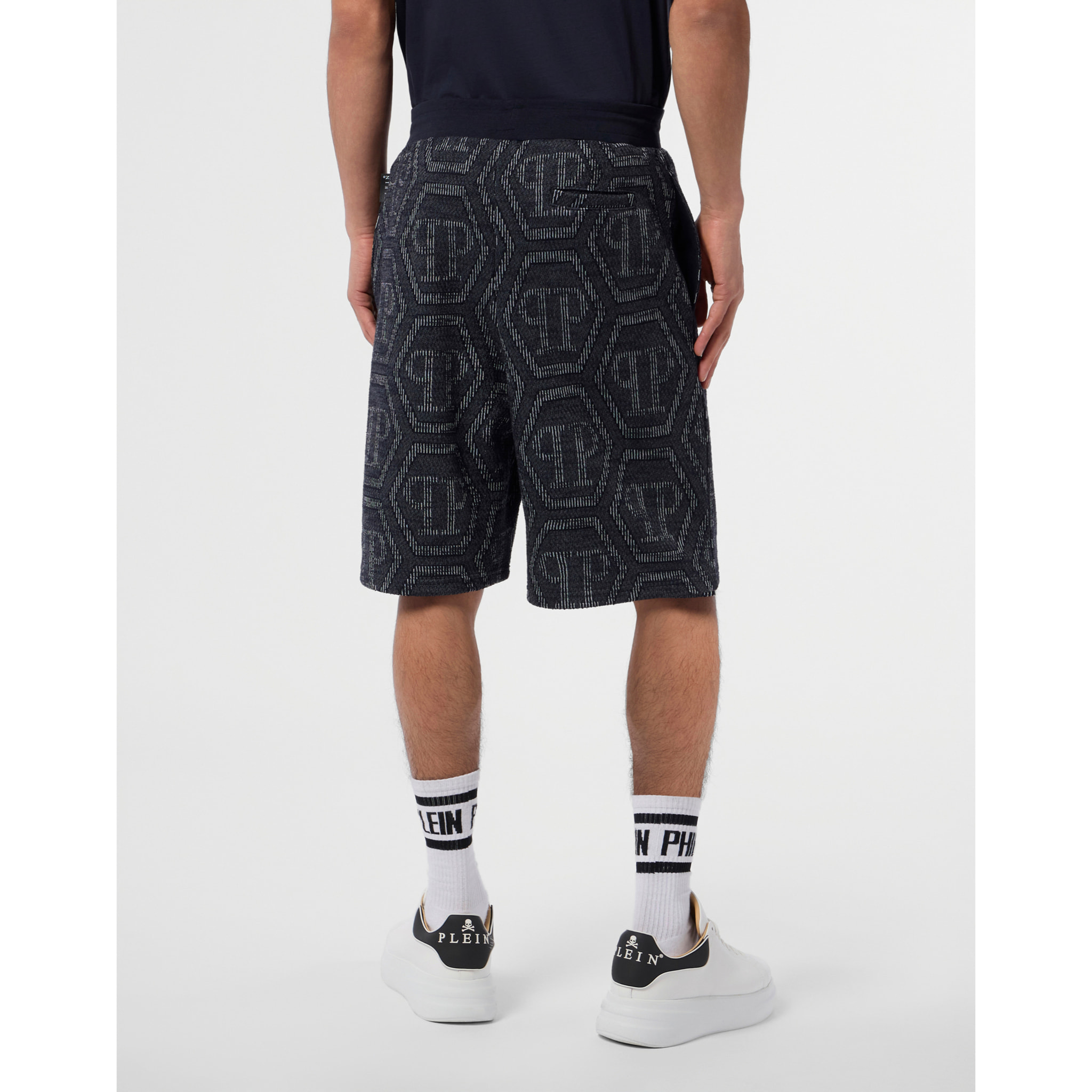 PHILIPP PLEIN Jacquard Shorts Monogram