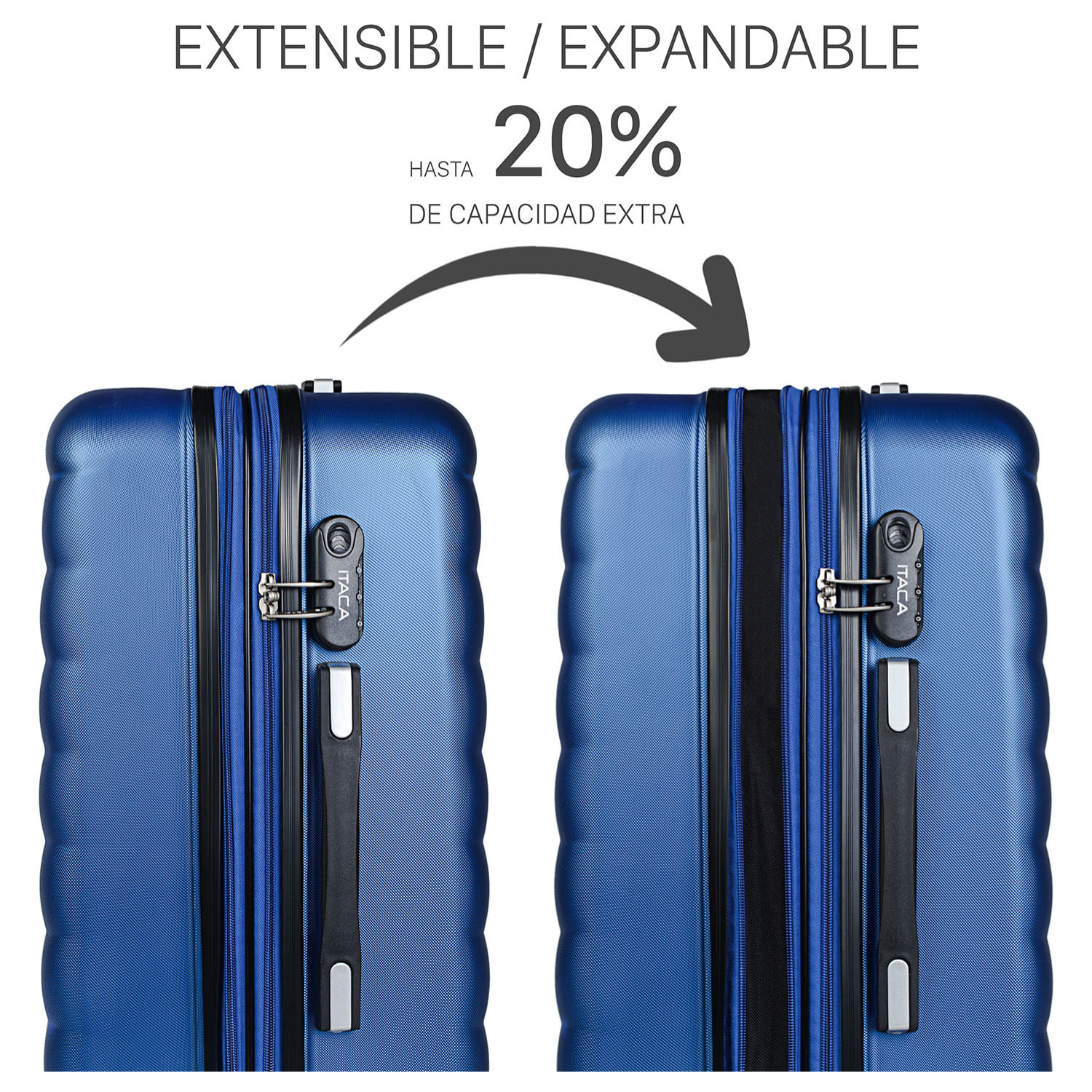 Maleta Itaca Simoa Set De 2 Unidades Azul