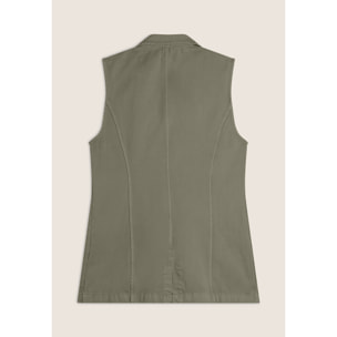 Gilet doppio petto da donna in gabardine